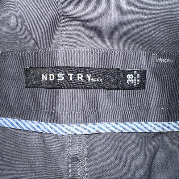 NDSTRY Pants Mens 38x32 Gray Mason Stretch Chino Classic Fit Office Preppy NWT - Picture 2 of 9